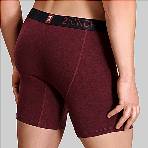 Swing Shift 6" Boxer Brief - Ruby