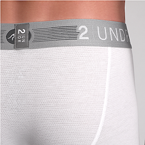 Flow Shift 6" Boxer Brief - White