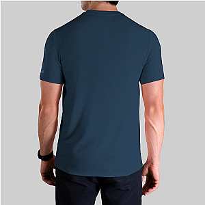 Luxury Crew Tee - Pacific Navy