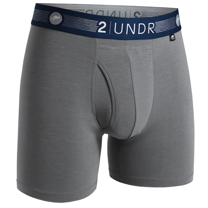Flow Shift 6" Boxer Brief - Grey