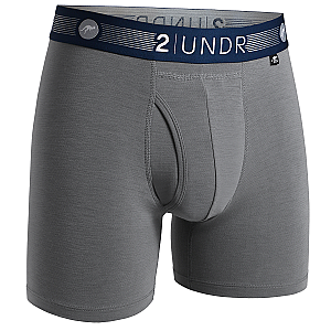 Flow Shift 6" Boxer Brief - Grey