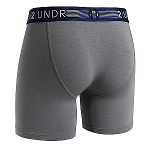 Flow Shift 6" Boxer Brief - Grey