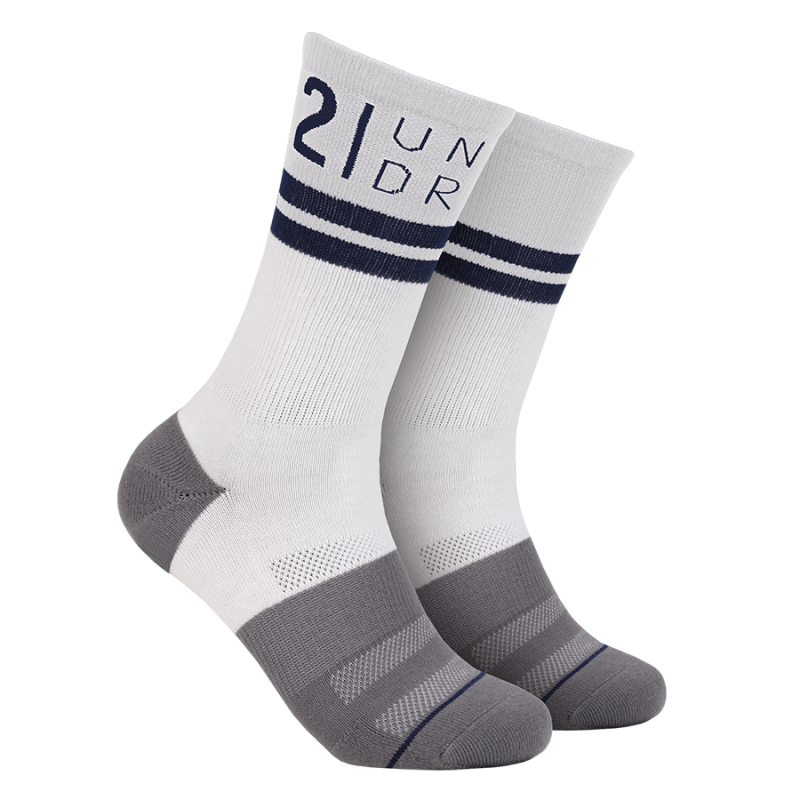 Sport Crew Sock - White/Grey