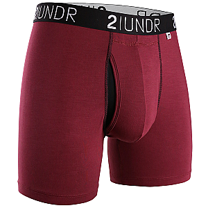 Swing Shift 6" Boxer Brief - Burgundy
