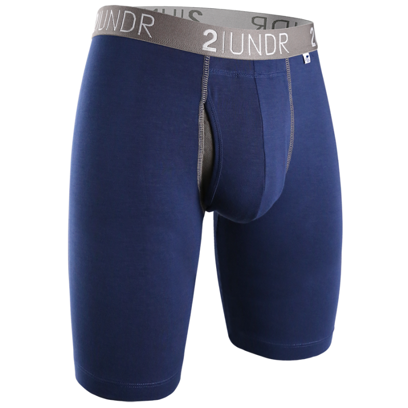 Swing Shift 9" Long Leg - Navy/Grey