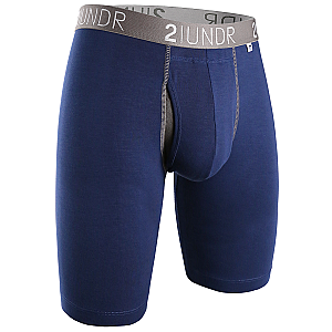 Swing Shift 9" Long Leg - Navy/Grey