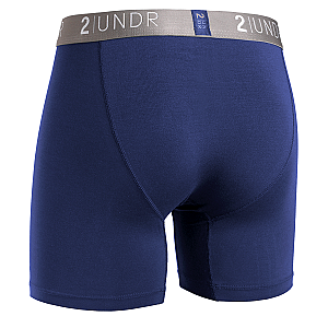 Swing Shift 6" Boxer Brief - Navy/Grey