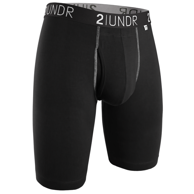 Swing Shift 9" Long Leg - Black/Grey
