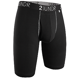 Swing Shift 9" Long Leg - Black/Grey