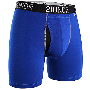Swing Shift 6" Boxer Brief - Blue/Blue