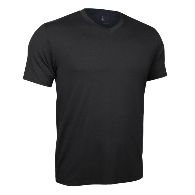 Luxury V Neck Tee - Black