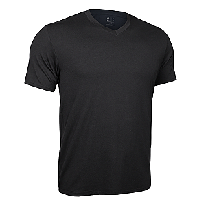 Luxury V Neck Tee - Black