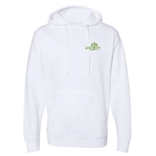 Aspire White Pull-Over Hoodie