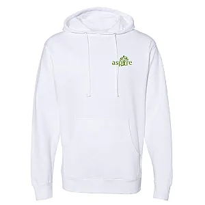 Aspire White Pull-Over Hoodie