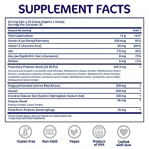 Bio-Heal Pro+ 6-in-1 Probiotic Powder (Professional Strength)