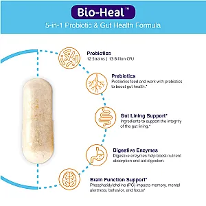 Bio-Heal 5-In-1 Probiotic Capsules