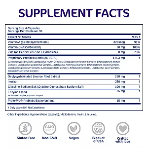 Bio-Heal Pro+ 6-in-1 Probiotic Capsules (Professional Strength)