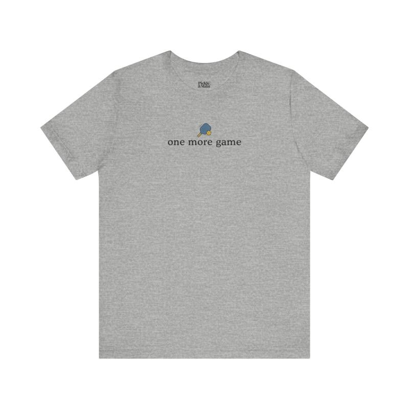 One More Game Unisex Pickleball T-shirt