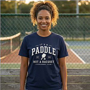 It's A Paddle Not A Racquet Pickleball Club Unisex Pickleball T-shirt