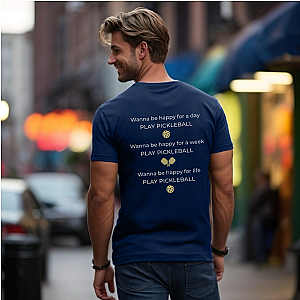 Wanna Be Happy Play Pickleball Unisex T-shirt