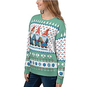 Pickleball Gnomes Unisex Ugly Pickleball Sweatshirt