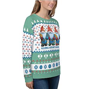 Pickleball Gnomes Unisex Ugly Pickleball Sweatshirt