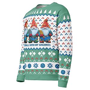 Pickleball Gnomes Unisex Ugly Pickleball Sweatshirt