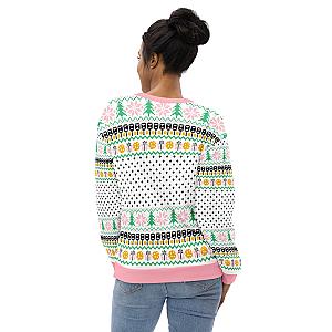 Deck The Halls With Pickleballs Ugly Pickleball Sweatshirt - Pink