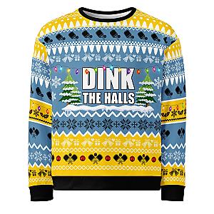 Dink The Halls With Pickleballs Unisex Ugly Pickleball Sweatshirt