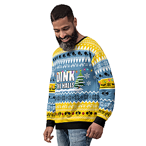 Dink The Halls With Pickleballs Unisex Ugly Pickleball Sweatshirt