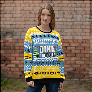 Dink The Halls With Pickleballs Unisex Ugly Pickleball Sweatshirt