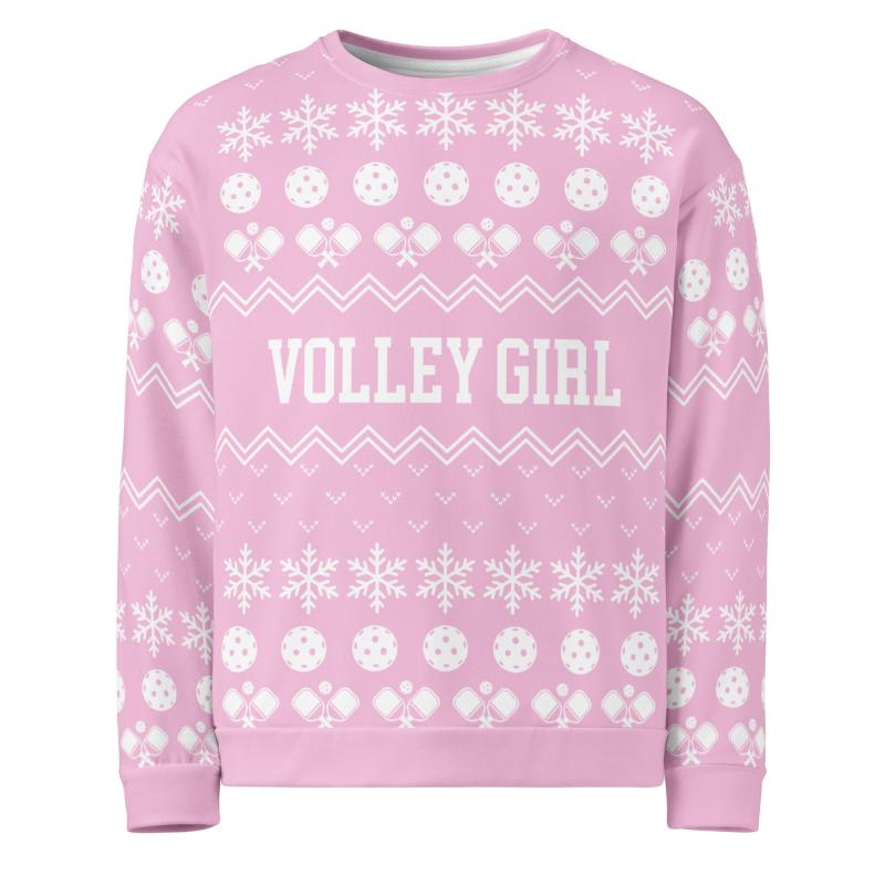 Volley Girl Unisex Ugly Pickleball Sweatshirt