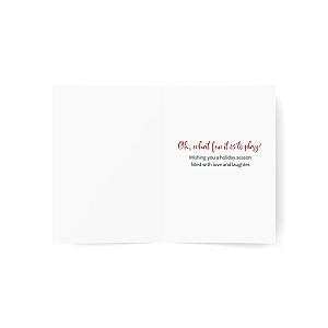 Classic Snowman Pickleball Holiday Cards