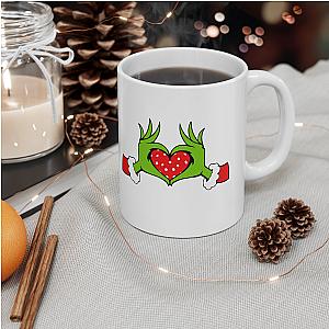Pickleball Holiday Heart Mug