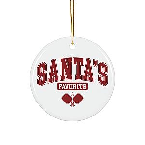 Santa's Favorite Pickleball Ornament
