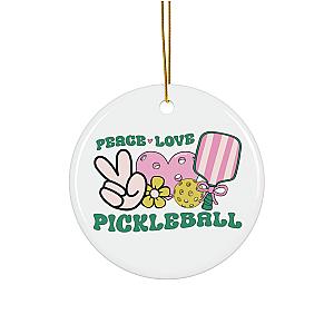 Peace Love Pickleball Ornament