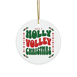 Have A Holly Volley Christmas Pickleball Ornament