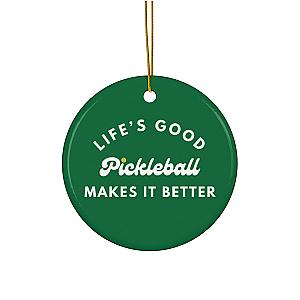 Pickleball Makes It Better Ornament - Green