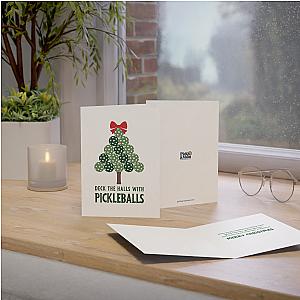Deck The Halls With Pickleballs Holiday Cards