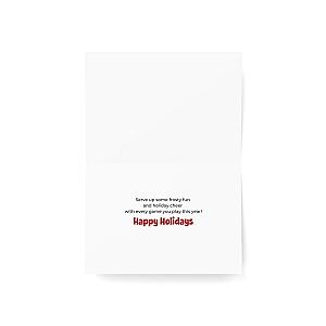Pickleball Snowman Holiday Cards