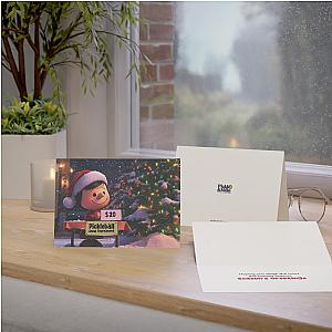 Pickleball Snow Tournament Holiday Cards