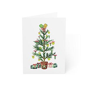 Pickleball Christmas Tree Holiday Cards