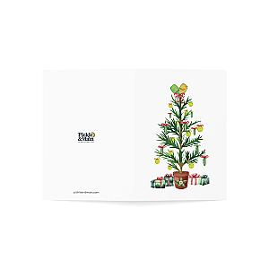 Pickleball Christmas Tree Holiday Cards