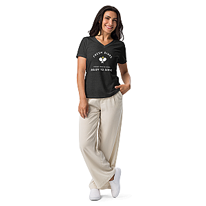 Fresh Dinks Ready To Serve Women’s V-neck T-shirt