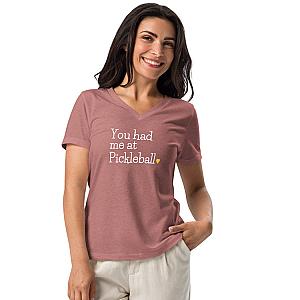 You Had Me At Pickleball Women’s V-neck T-shirt