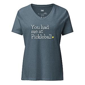 You Had Me At Pickleball Women’s V-neck T-shirt