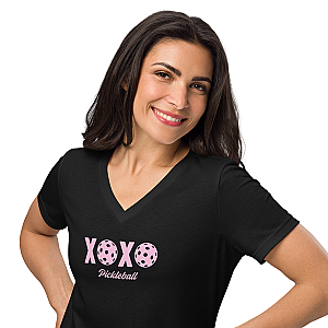 XOXO Pickleball Women’s V-neck T-shirt