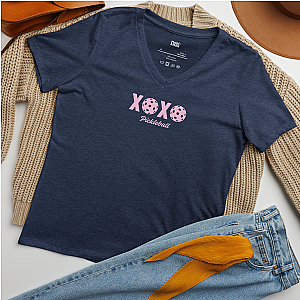 XOXO Pickleball Women’s V-neck T-shirt