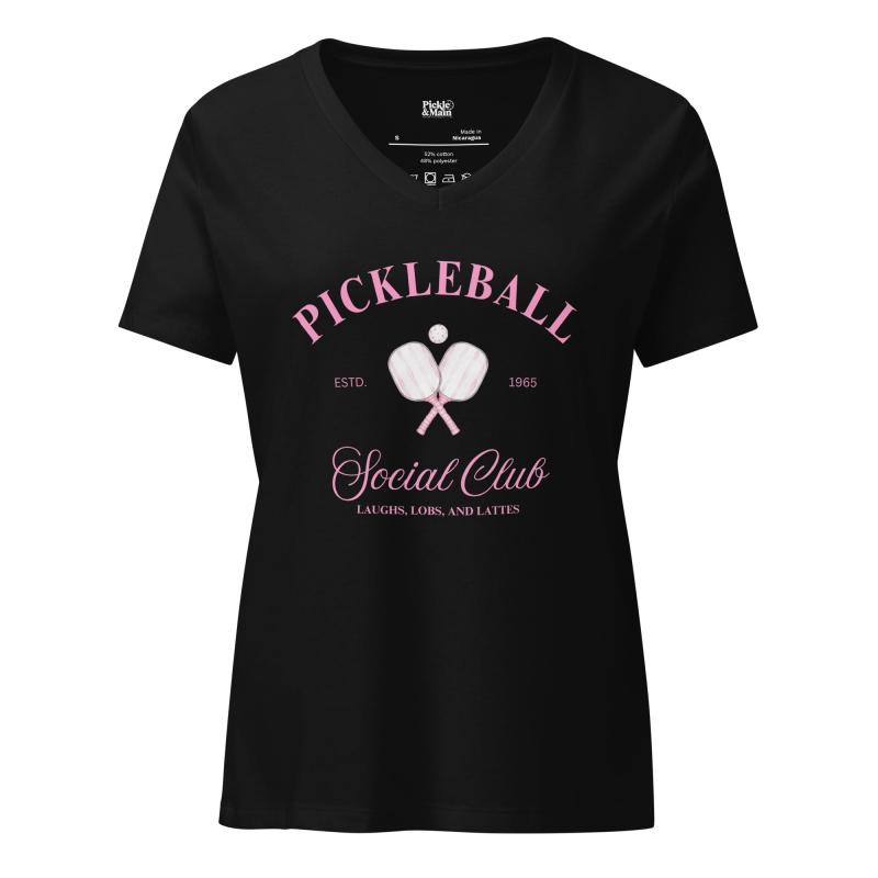 Pickleball Social Club Women’s V-neck T-shirt