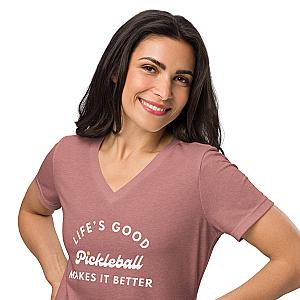 Pickleball Makes It Better Women’s V-neck T-shirt